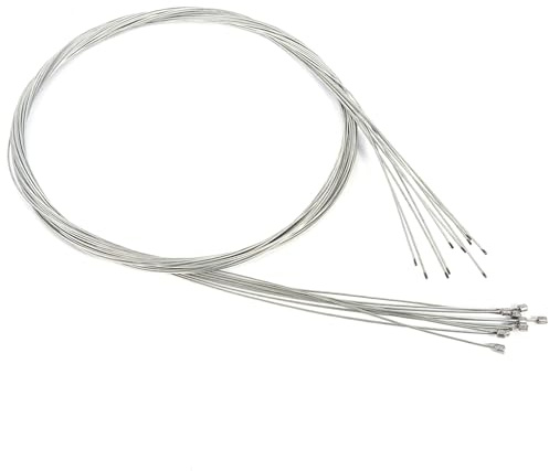 Haosie 10PCS Bike Gear Cable, Bike Inner Road Shift Cable, Stainless Steel Bike Derailleur Cable Universal for Common Bikes