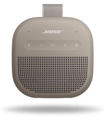 Bose SoundLink Micro Portable Bluetooth Speaker (2nd Gen), Wireless Outdoor Speaker, Up to 12 hours Battery Life, Waterproof and Dustproof, Sandstone