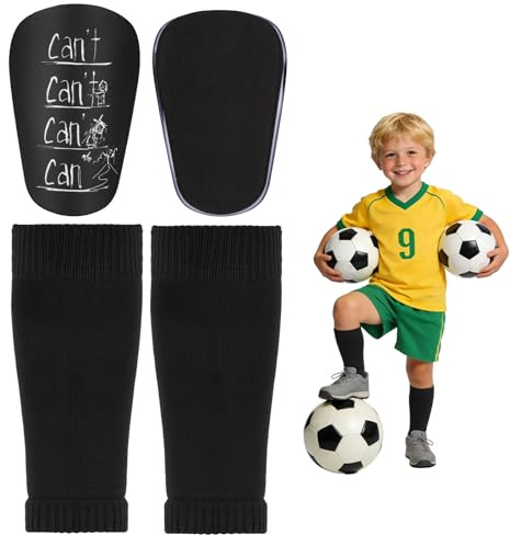 DiULi Protege Tibia Foot Enfant,Mini Protège-Tibias de Football avec Chaussettes Intégrées,Coque PP + Mousse EVA,Léger Respirant Équipement de Protection pour Garçons Filles 3-15 Ans,10x6cm,2PCS-A