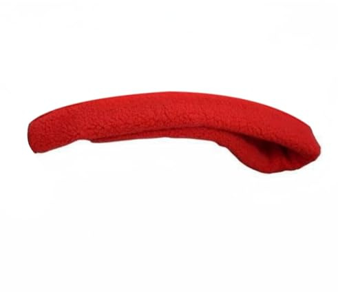 QSTDGVPW Funda para de Caballo Protector Absorbente y Lavable Accesorio para Silla de Montar con Tejido de Felpa Sintética Evita Irritaciones y Humedad, Rojo