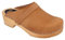 Vollsjö Dame Holzschuhe Leder Clogs EU, Hellbraun,40