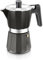 BRA Cafetera Italiana Inducción, Aluminio, Negro, 9 tazas