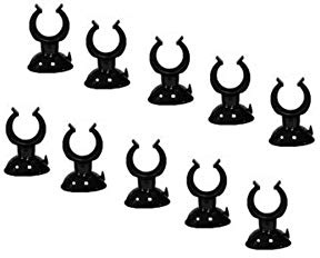 Fish Tank Sucker Suction Cup Holder Bracket Aquarium Filter Hose Pipe 10 Pack - Various Sizes (16mm clip with 30mm cup (10 Pack))