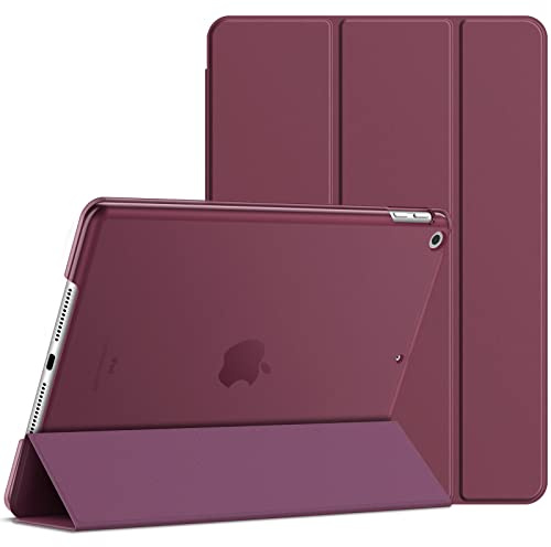 JETech Custodia per iPad (9,7 Pollici, 2018/2017 Modello, 6/5 Generazione), Cover con Auto Svegliati/Sonno (Vino Rosso)