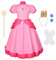 Aomig Peach Princesse Déguisement Enfant, Rose Peach Robe de Soirée Cosplay Halloween Costume, Peach Princess Costume Dress Fille Costume Princesse Peach Halloween Carnaval Noël Anniversaire Fête(100)