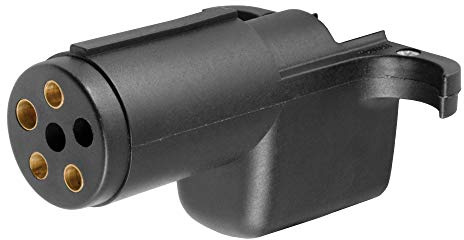 CURT 57620 6-Way Round Vehicle Side to 4-Way Flat Trailer Wiring Adapter