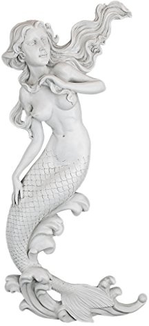 Design Toscano The Mermaid of Langelinie Cove Wall Sculpture, Antique Stone