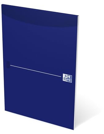 Oxford 100050239 Office Briefblock - A4, blanko, kopfgeleimt, blau