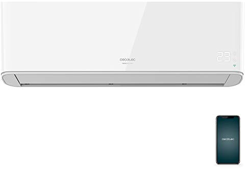 Cecotec Aire Acondicionado split EnergySilence 12000 AirClima Connected. 12000 BTU, Bomba de calor, pantalla LED, mando a distancia, 5 modos, Temporizador 24h, 62 db