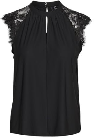 VERO MODA Female Oberteil ohne Ärmel Spitzenverziertes