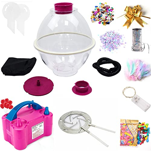 Balloon Stuffing Machine Set With Pump, Expansion Pliers & 9 Accessories - Expander for Filling Plush Toys, Bouquets, DIY Stuffer for Gifts, Wedding, Party, Christmas Decoration