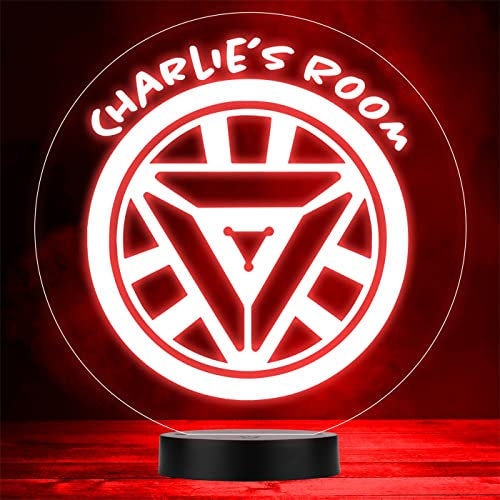 Iron Man Personalised Gift Colour Changing LED Lamp Night Light