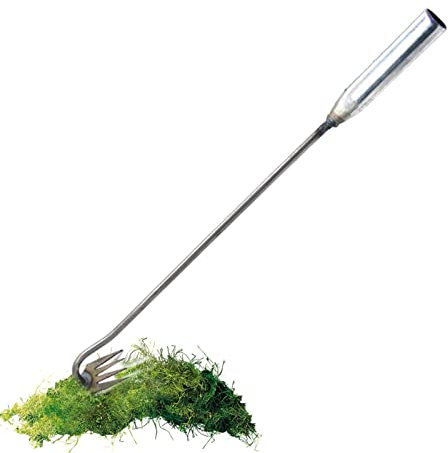 TAOLE Rastrello Elimina Erbacce, Estirpatore di Erbacce da Giardino Sarchiatrice Manuale Pinza per Tarassaco, Attrezzi da Giardino, Decespugliatore Professionale