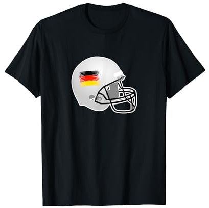 American Football Helm Deutschland Flagge Deutsche Bundesflagge T-Shirt
