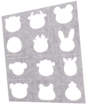 VILLFUL Molde Para Fieltro De Lana Diy Para Manualidades Plantilla De Aplicación De 12 Animales Del Herramienta De Bordado Aguja Adecuado Para Regalos Creativos y Proyectos De Costura