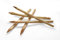 Zaunpfosten Akazie 6-8 cm - Holzpfosten aus Solidem und Robusten Hartholz (Natur, 180cm)