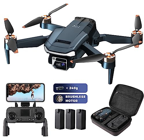 Enduring Brushless Motor Drone with 84 Mins Super Long Flight Time, Drone with HD Camera for Beginners, CHUBORY A77 WiFi Quadcopter, Follow Me, Auto Hover, A77-UK-241005-3