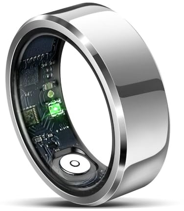 Smart Ring for Women & Men, Fitness Tracker With Step Counter, Calorie Tracking & 7 Sportlägen, IP68 Vattenförsvarsaktivitet Ring med Familjens Hälsodatdelning (7#)