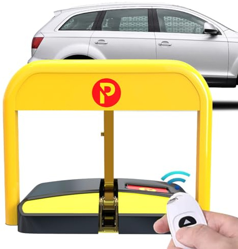 Barriera automatica di parcheggio con telecomando, dissuasore di sicurezza per vialetto, protezione auto, include 2 telecomandi