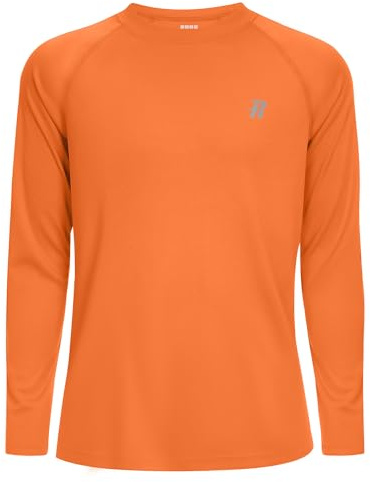 Runhit UPF 50+ UV Shirt Kinder Langarm, Atmungsaktives Badeshirt Schwimmshirt mit Rundhals, Schnelltrocknendes Rashguard Top für Strand Wassersport Outdoor