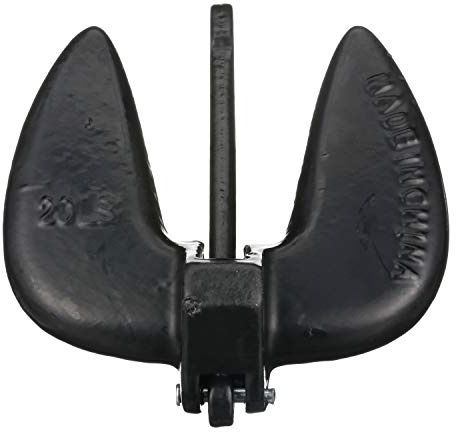 Attwood 9935B1 Aluminum Navy-Style Anchor - 20-Pound - Black