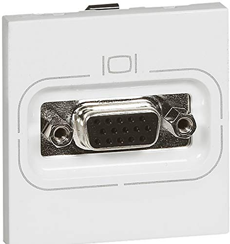 Legrand 078757 Mosaic HD Prise, 15 Femelle à Visser, 2 Modules, Blanc
