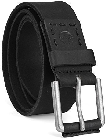Timberland Men's Big & Tall 40mm Pull Up Leather Belt, Black, 52
