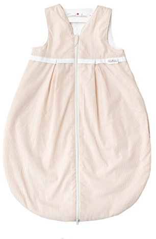 Tavolinchen - Sacco nanna estivo in spugna BoludaStrifen con pieghe, beige., 70