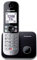 Panasonic KX-TG6851SPB Teléfono Inalámbrico Digital, Unidad Base y Auriculares, Identificador De Llamadas, Bloqueo De Llamadas Molestas, Timbre De Categoría, Pantalla LCD, Teclado Iluminado, Negro