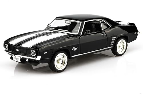 TOKAXI 1/36 skala 1969 Chevrolet Camaro SS formgjutna bilmodeller, fordon som kan dras tillbaka leksaksbilar, bilar gåvor för pojkar och flickor
