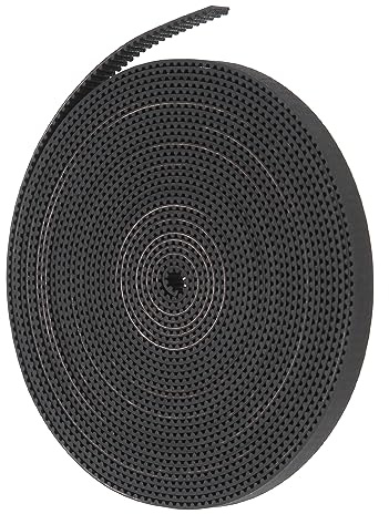 DiGiYes 3D Printer Timing Belt 5 Meters 2mm Pitch 6mm Width Rubber Fiberglass GT2 Open Timing Belt Fit for Reprap Prusa i3 / Creality/Ender 3 5 / CR-10 Serial 3D Printers