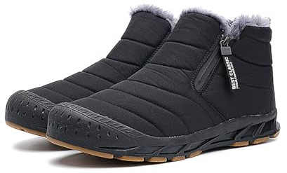 Winter Pro 2.0 vattentäta barfotaskor, utomhus vattentäta barfotaskor män kvinnor unisex höst, svart, 47 EU