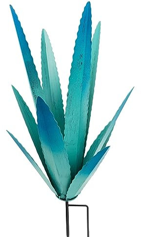 Décor de cour d'agave en métal, sculpture de d'agave en métal, art en métal de plan te d'agave robuste, sculpture de jardin d'agave en acier, sculpture en métal inspirée du désert parfaite pour