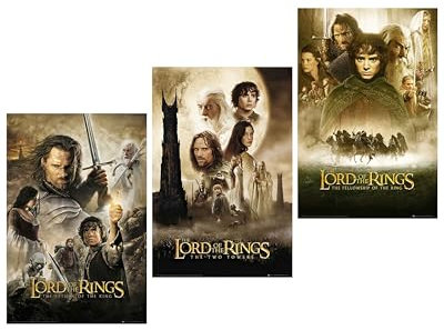 Herr der Ringe Posterset 3 Filmplakate 61 x 91,5 cm
