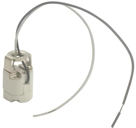 JAIYNIYADAKATA Candelabro E11 in ceramica a vite portalampada 2A 125V con filo in teflon per luce alogena, sorgenti di lampadine E11, luce camera da letto, ecc