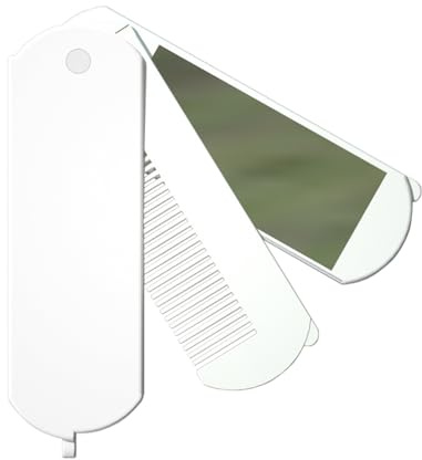 Spazzola Per Capelli Da Viaggio Con Specchio - Pieghevole In ABS