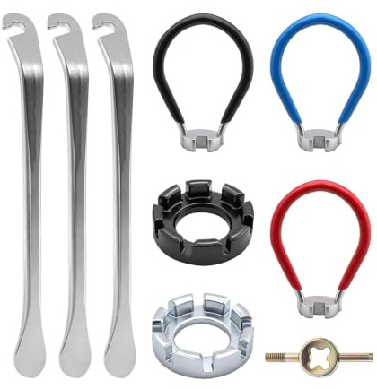 Dophee 9PCS Bicycle Spoke Wrenches Tool Kit for Bikes Wheel Adjustment