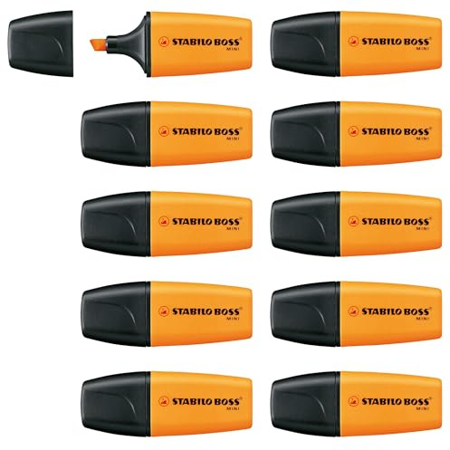Highlighter - STABILO BOSS MINI - Box of 10 - Orange