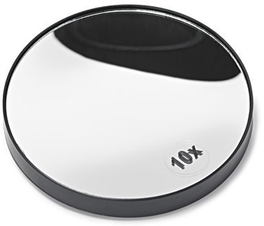 Manicare Miroir grossissant avec grossissement x10, miroir rond idéal pour épilation des sourcils et maquillage professionnel, avec ventouses pour faciliter l'utilisation