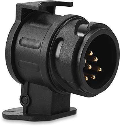 Navaris Trailer Adapter 13 zu 7 Pin - 12 V Adapter für Auto Anhängerkupplung Steckdose 13-polig auf Anhänger Stecker 7-polig - Adapter 13 auf 7 Pol