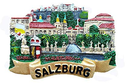 Salisburgo Austria 3D magnete da frigorifero souvenir regalo adesivo magnetico, collezione casa cucina