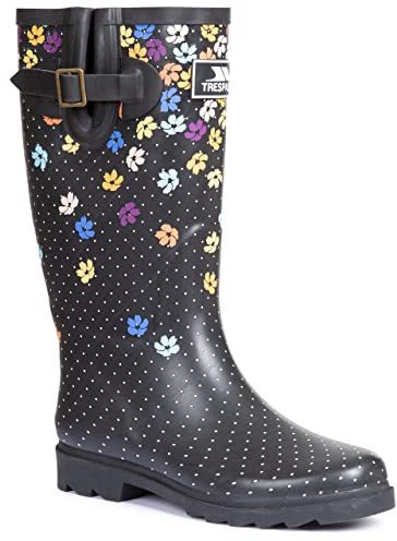 Trespass Womens/Ladies Samira Printed Galoshes (6) (Black)