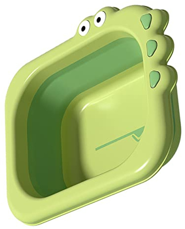 Infant Wash Basin Portable Newborn Washbasin Cartoon Design Lightweight Safe Baby Face Washing Basin 12.6X10.2X3.9 Inches for Baby Care Bathing
