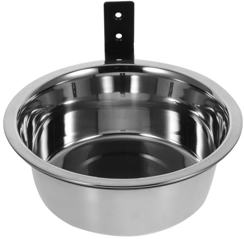 POPETPOP Wall Mounted Dog Bowl Raised Elevated Pet Feeder for Medium Large Dogs and Cats Easy Clean Durable Feeding Station