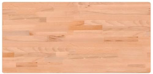 vidaXL Piano Scrivania 115x55x2,5 cm in Legno Massello di Faggio