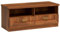 Lowboard Wohnzimmerschrank Fernsehschrank rustikal 2 Fächer Schubladen in Alt Eiche Alteiche 118x50,5x49,5 cm