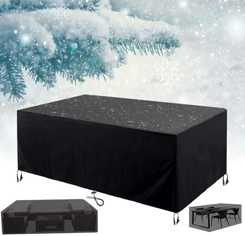 Abdeckung Gartenmöbel Winterfest 160x140cm Schutzhüllen für Gartenmöbel Winddicht UV-Beständiges Abdeckplane Wasserdicht Gartenmöbel Abdeckhauben für Möbelsets Lounge Abdeckung 160x140x100cm/LxWxH