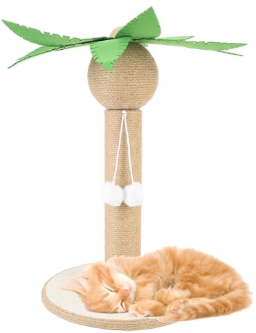 Albero di Gatti Post Graffi, Tessuto Sisal a Forma di Cocco a Forma di Gatto Torre Gratta con Graffi di Graffi di Graffio per il Gattino Interno