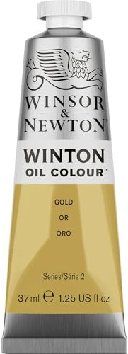 Winsor & Newton Winton - Tubo de Pintura al Óleo, Oro, 37ml (Serie 2)