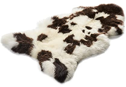 Decorating Sheepskins Pelle di pecora merino di alta qualità, in vera pelliccia di agnello, 100 – 110 cm, inodore, pelliccia per sedia, alternativa alla pelliccia di agnello, per divano, pelle di